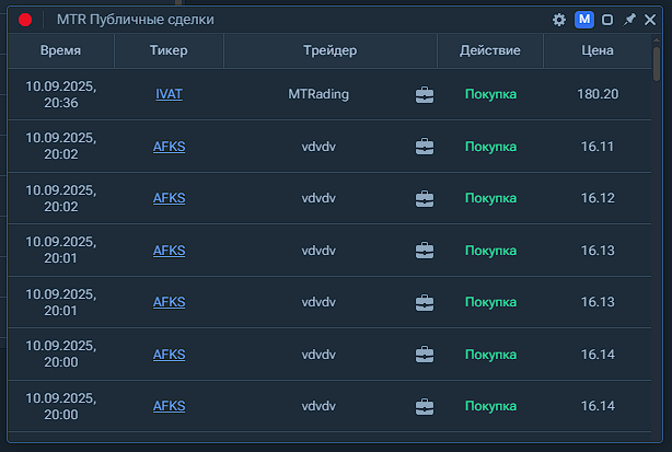 Скриншот пульса