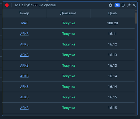 Скриншот пульса